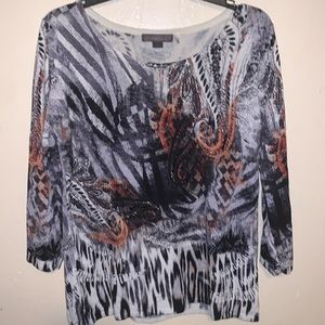 Metric Women's Boho Size L Top Blouse